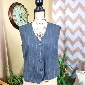 Vintage 90s Grey Vest Top Size Medium